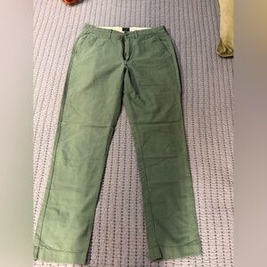 J. Crew Olive Green Chino Pants